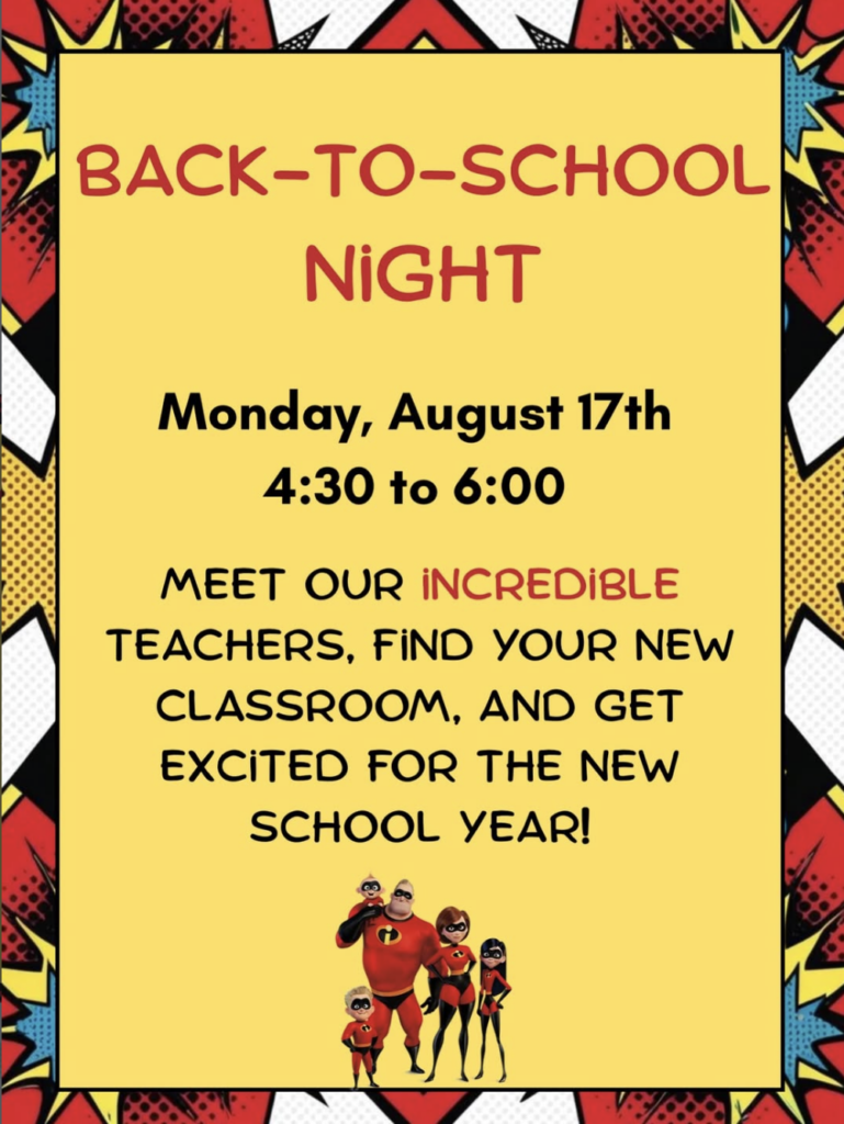 Back-to-School Night Flyer
